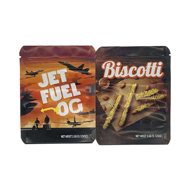 Ice Cream Cake Mylar Bags | 3.5g Resealable Weed Packaging